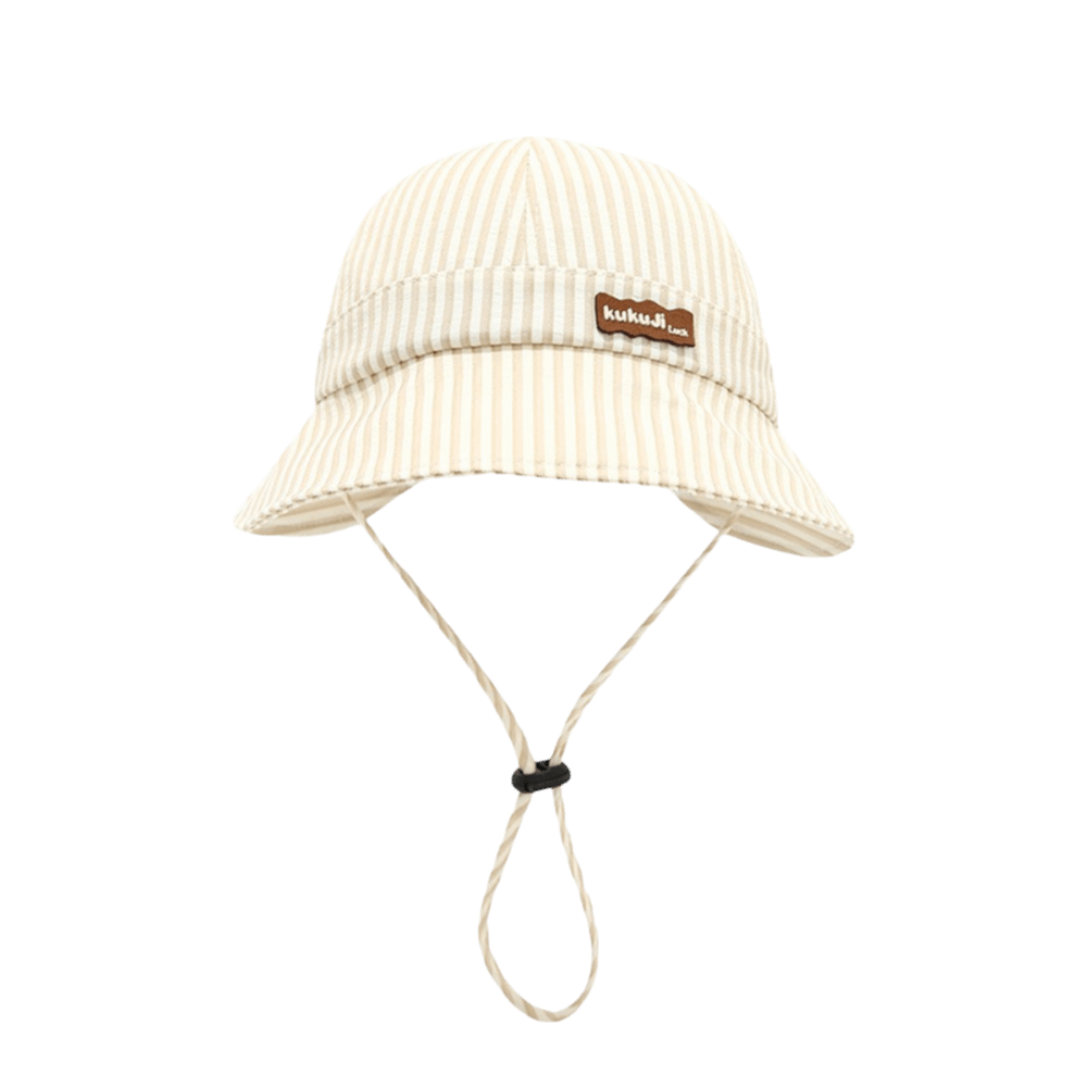 Sun Hat Wide Brim - قبعة أطفال جديدة مخططة قابلة للتعديل