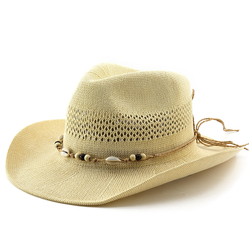 Cowboy Hat Straw - قبعة قش صيفية جديدة 2026 بتصميم