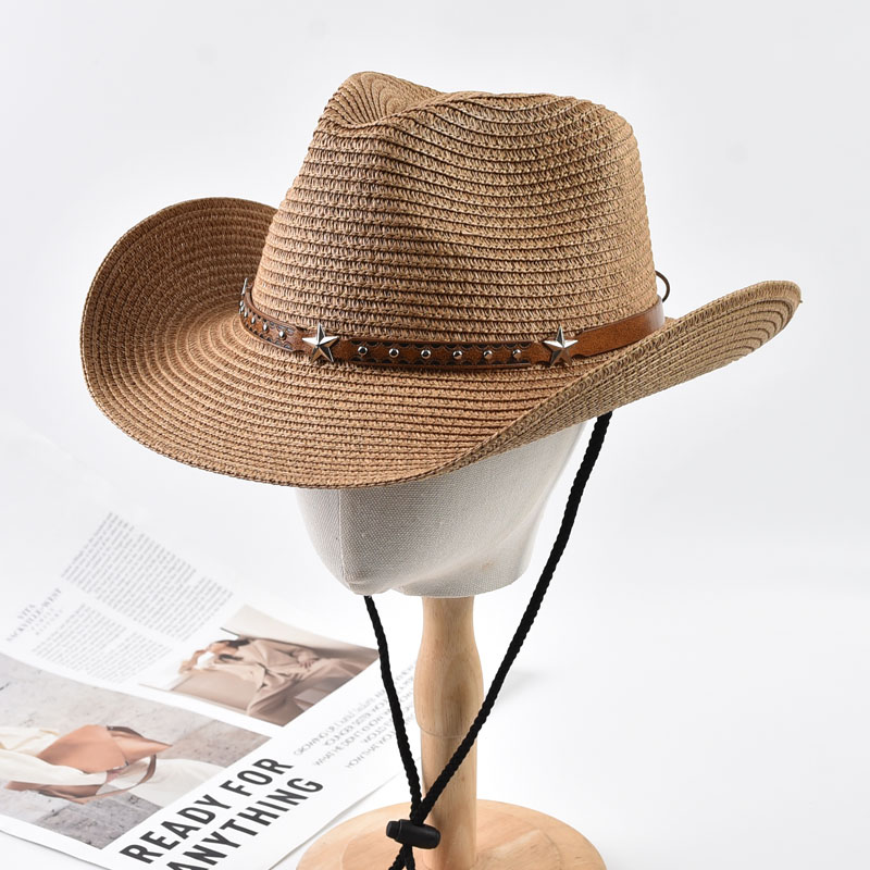 Cowboy Hat Straw - قبعة كاوبوي نسائية من القش قابلة