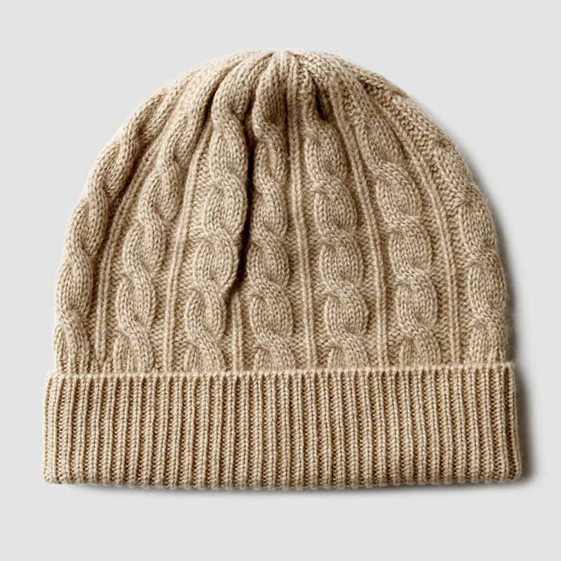 قبعة بيني محبوكة من الكشمير ال - مراجعة Beanie Cuffed Knit وسعره