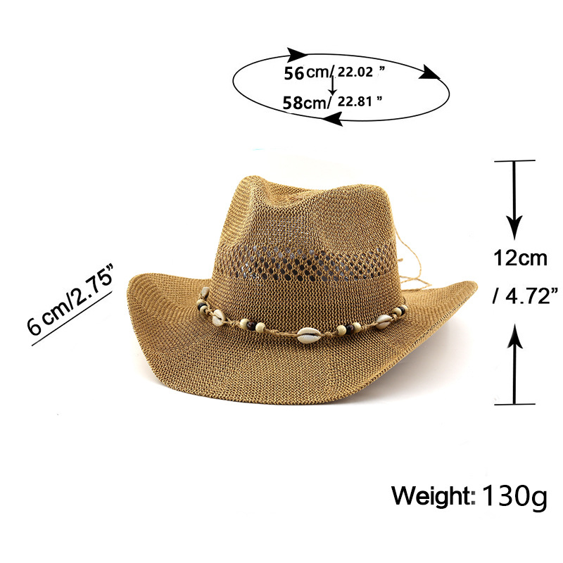 قبعة قش صيفية جديدة 2026 بتصمي - مراجعة Cowboy Hat Straw وسعره