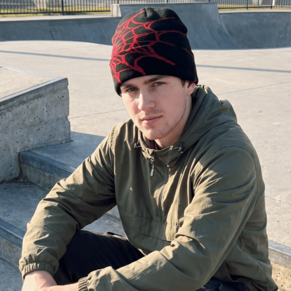 قبعات بيني ناعمة بنمط شبكة الع - مراجعة Beanie Cuffed Knit وسعره