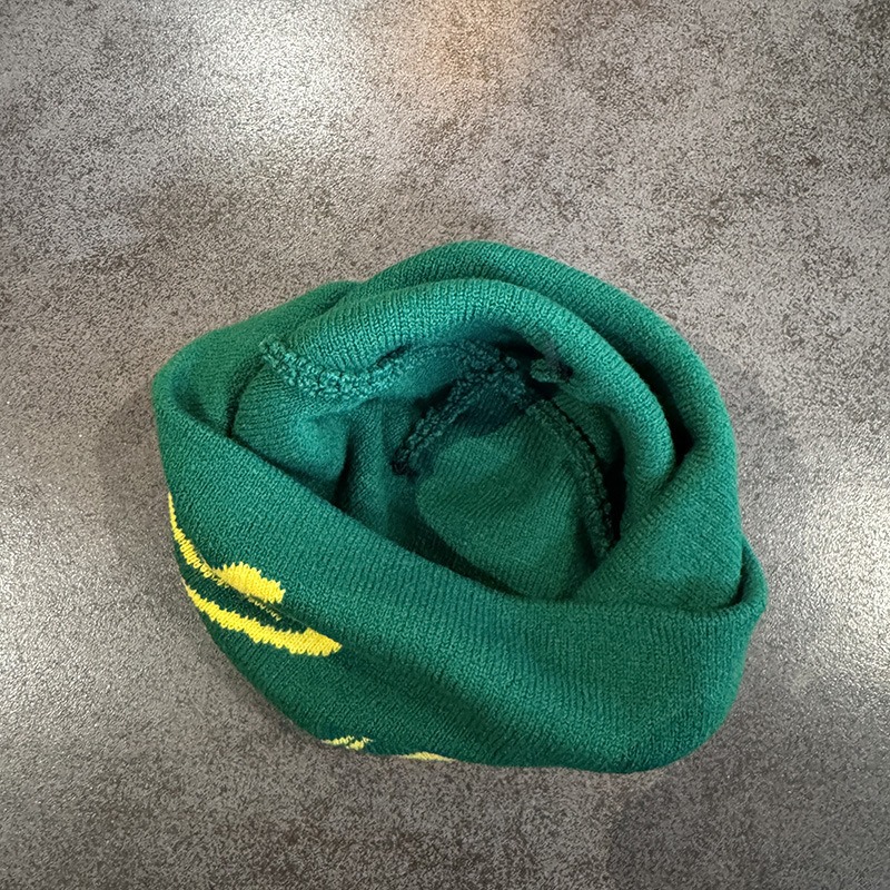 قبعة صغيرة مطبوعة على شكل ضفدع - مراجعة Beanie Cuffed Knit وسعره