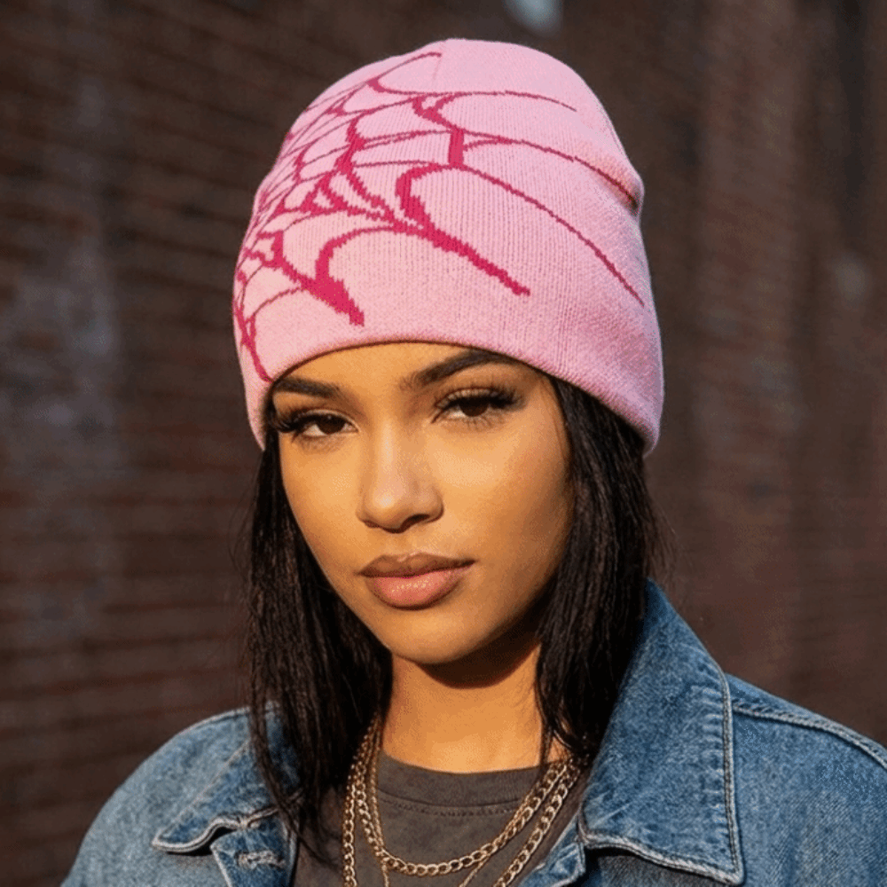قبعات بيني ناعمة بنمط شبكة الع - مراجعة Beanie Cuffed Knit وسعره